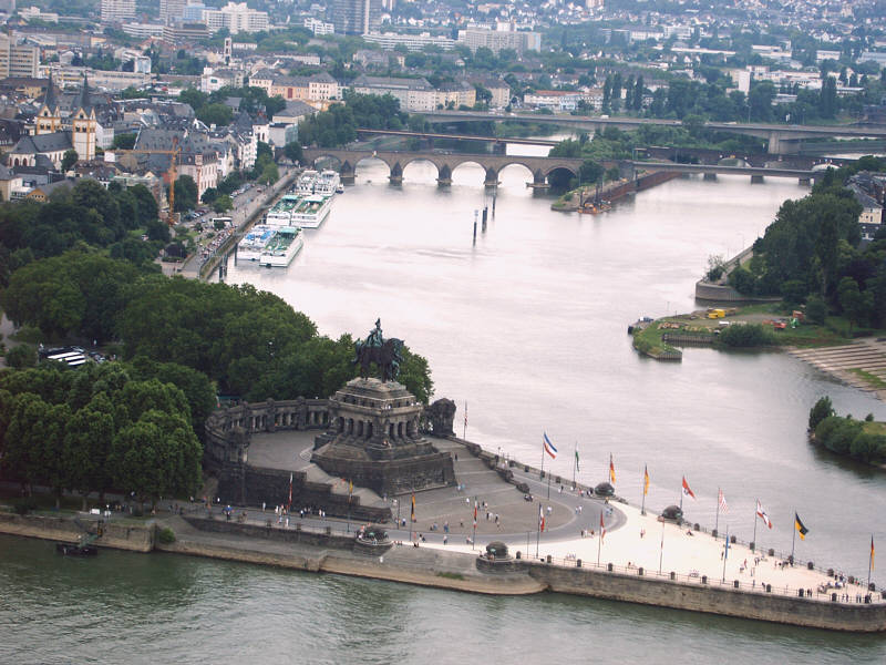 Das Deutsche Eck bei Koblenz