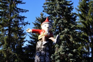 Sandmann im Mini Freizeitpark